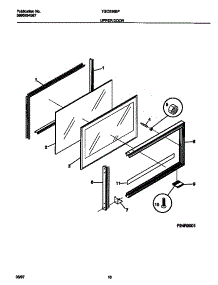 09 - Upper Door parts for Frigidaire Range TGO336BFWB from AppliancePartsPros.com