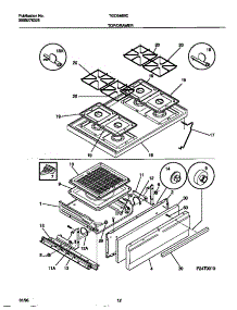 07 - Top / Drawer parts for Frigidaire Range TGO346BCDA from AppliancePartsPros.com