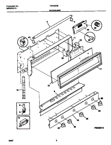 02 - Backguard parts for Frigidaire Range TGF657BFD1 from AppliancePartsPros.com