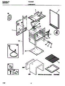 05 - Lower Body parts for Frigidaire Range TGO336BFW1 from AppliancePartsPros.com