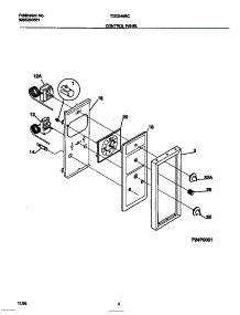03 - Control Panel parts for Frigidaire Range TGO346BCDD from AppliancePartsPros.com