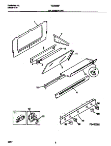 02 - Splasher / Light parts for Frigidaire Range TGO356BFDA from AppliancePartsPros.com