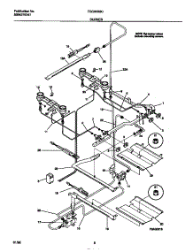 04 - Burner parts for Frigidaire Range TGO356BCWB from AppliancePartsPros.com