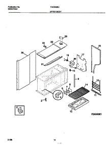 06 - Upper Body parts for Frigidaire Range TGO356BCWB from AppliancePartsPros.com