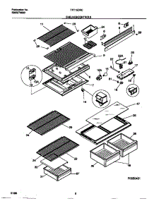 04 - Shelves / Controls parts for Frigidaire Refrigerator TRT15DRCY1 from AppliancePartsPros.com