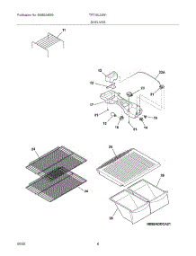 07 - Shelves parts for Tappan Refrigerator TRT15L2JW1 from AppliancePartsPros.com