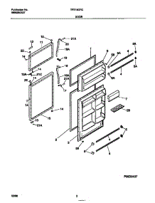 02 - Door parts for Frigidaire Refrigerator TRT18GRCD1 from AppliancePartsPros.com