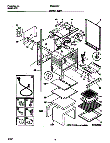 05 - Lower Body parts for Frigidaire Range TGO356BFDA from AppliancePartsPros.com