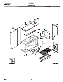 07 - Upper Body parts for Frigidaire Range TGO356BFDA from AppliancePartsPros.com