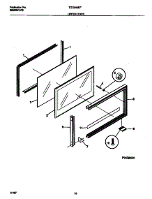 10 - Upper Door parts for Frigidaire Range TGO356BFDA from AppliancePartsPros.com