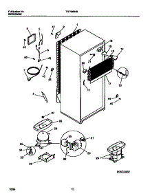 05 - Cooling System parts for Frigidaire Refrigerator TRT19PNBW0 from AppliancePartsPros.com