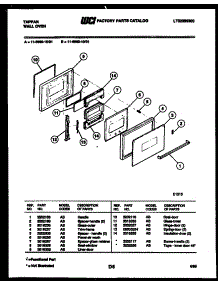 03 - Lower Oven Door Parts parts for Frigidaire Oven 11-5969-00-01 from AppliancePartsPros.com
