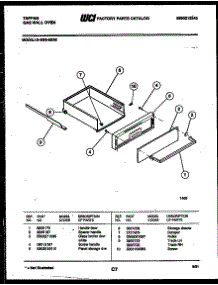 04 - Drawer Parts parts for Frigidaire Oven 12-4990-00-02 from AppliancePartsPros.com