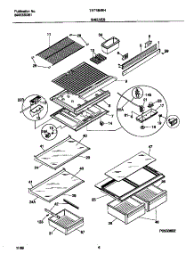 04 - Shelves parts for Frigidaire Refrigerator TRT18NRHD1 from AppliancePartsPros.com