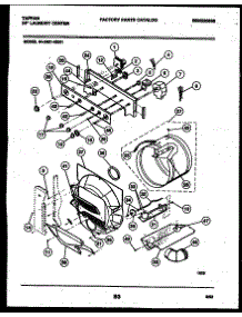 03 - Console, Control And Drum parts for Frigidaire Washer Dryer Combo 44-2401-23-01 from AppliancePartsPros.com