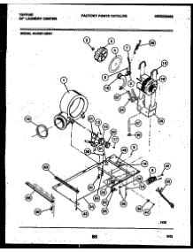 04 - Dryer Motor, Blower And Belt parts for Frigidaire Washer Dryer Combo 44-2401-23-01 from AppliancePartsPros.com