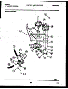 06 - Washer Drive System And Pump parts for Frigidaire Washer Dryer Combo 44-2401-23-01 from AppliancePartsPros.com