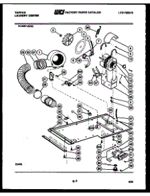 04 - Dryer Motor, Blower And Belt parts for Frigidaire Washer Dryer Combo 44-2407-00-03 from AppliancePartsPros.com