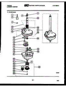 07 - Transmission Parts parts for Frigidaire Washer Dryer Combo 44-2407-00-03 from AppliancePartsPros.com