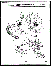 04 - Dryer Motor, Blower And Belt parts for Frigidaire Washer Dryer Combo 44-2417-23-01 from AppliancePartsPros.com
