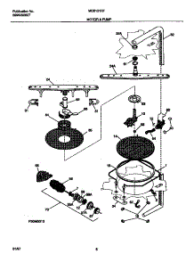 05 - Motor & Pump parts for Frigidaire Dishwasher MDB121RFS2 from AppliancePartsPros.com