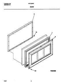 02 - Door parts for Frigidaire Freezer MFC05M0BW3 from AppliancePartsPros.com
