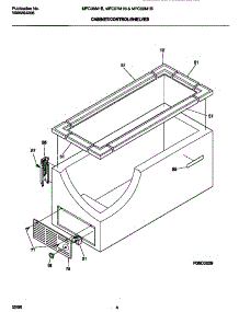 03 - Cabinet / Control / Shelves parts for Frigidaire Freezer MFC09M1BW1 from AppliancePartsPros.com