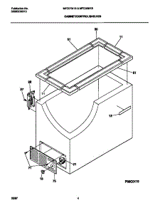 03 - Cabinet / Control / Shelves parts for Frigidaire Freezer MFC09M1BW4 from AppliancePartsPros.com