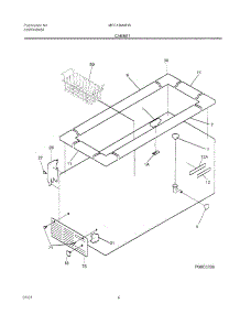 05 - Cabinet parts for Frigidaire Freezer MFC13M4FW4 from AppliancePartsPros.com