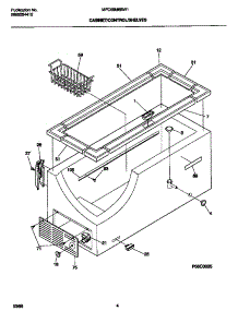 03 - Cabinet / Control / Shelves parts for Frigidaire Freezer MFC09M6BW1 from AppliancePartsPros.com