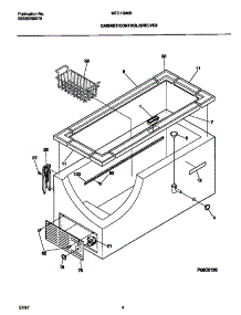 03 - Cabinet / Control / Shelves parts for Frigidaire Freezer MFC13M6BW2 from AppliancePartsPros.com
