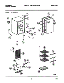 02 - Combined parts for Frigidaire Freezer MFU05M3AW1 from AppliancePartsPros.com