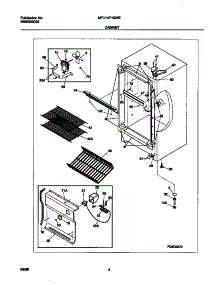 03 - Cabinet parts for Frigidaire Freezer MFU14F1GW0 from AppliancePartsPros.com