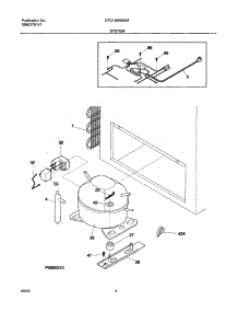 07 - System parts for Frigidaire Freezer CFC13M5AW2 from AppliancePartsPros.com