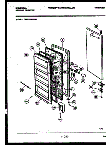 02 - Door Parts parts for Frigidaire Freezer MFU09M2BW0 from AppliancePartsPros.com