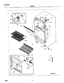 03 - Cabinet parts for Frigidaire Freezer MFU14F1GW2 from AppliancePartsPros.com