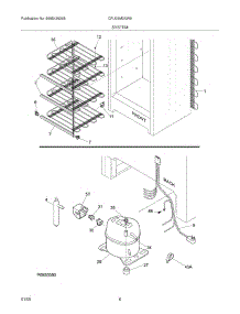 07 - System parts for Frigidaire Freezer CFU09M2AW9 from AppliancePartsPros.com