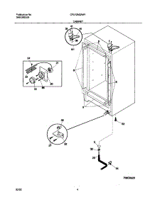 05 - Cabinet parts for Frigidaire Freezer CFU12M2AW1 from AppliancePartsPros.com