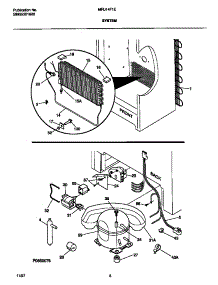 04 - System parts for Frigidaire Freezer MFU14F1EW2 from AppliancePartsPros.com