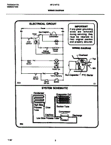 05 - Wiring Diagram parts for Frigidaire Freezer MFU14F1EW2 from AppliancePartsPros.com