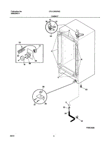 05 - Cabinet parts for Frigidaire Freezer CFU12M2AW2 from AppliancePartsPros.com