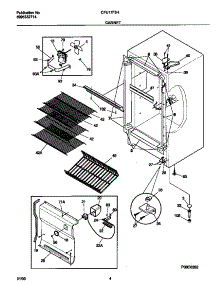 03 - Cabinet parts for Frigidaire Freezer CFU17F3HW1 from AppliancePartsPros.com
