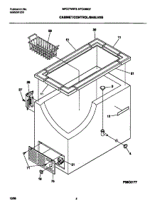 03 - Cabinet / Control / Shelves parts for Frigidaire Freezer MFC09M3FW0 from AppliancePartsPros.com
