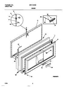 02 - Door parts for Frigidaire Freezer MFC15M5BW2 from AppliancePartsPros.com