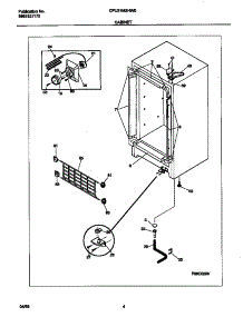 03 - Cabinet parts for Frigidaire Freezer CFU21M3HW0 from AppliancePartsPros.com
