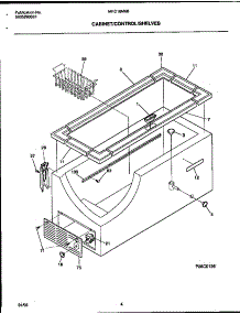 03 - Cabinet / Control / Shelves parts for Frigidaire Freezer MFC13M6BW1 from AppliancePartsPros.com