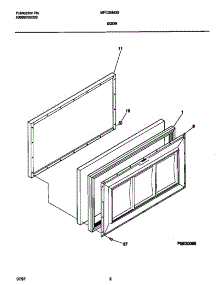 02 - Door parts for Frigidaire Freezer MFC05M0BW4 from AppliancePartsPros.com