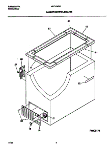 03 - Cabinet / Control / Shelves parts for Frigidaire Freezer MFC05M0BW4 from AppliancePartsPros.com