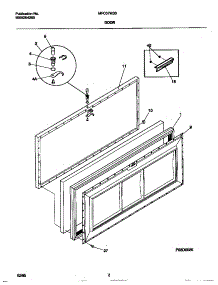 02 - Door parts for Frigidaire Freezer MFC07M3BW1 from AppliancePartsPros.com