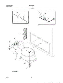 07 - System parts for Frigidaire Freezer MFC05M0BW6 from AppliancePartsPros.com